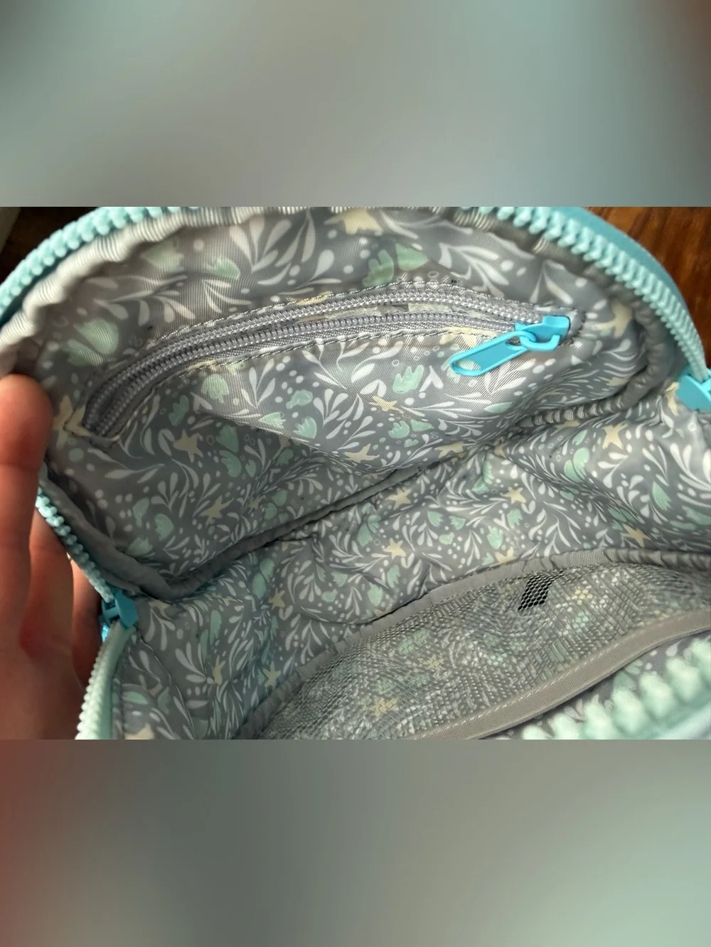 12 Little by Sarah Jane Round Whale Backpack - Light Blue